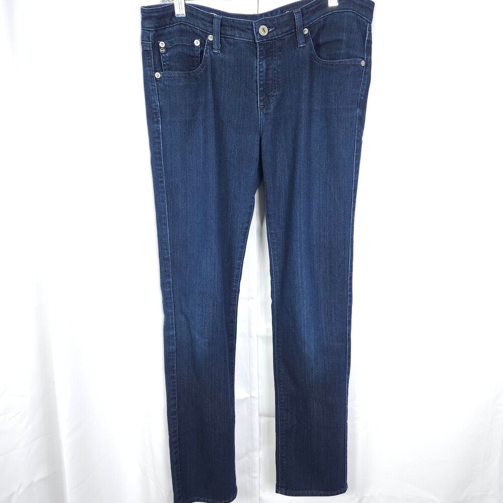 AG Adriano‎ Goldschmied Women's 30R Stevie Slim Straight Jeans USA 33x30.5